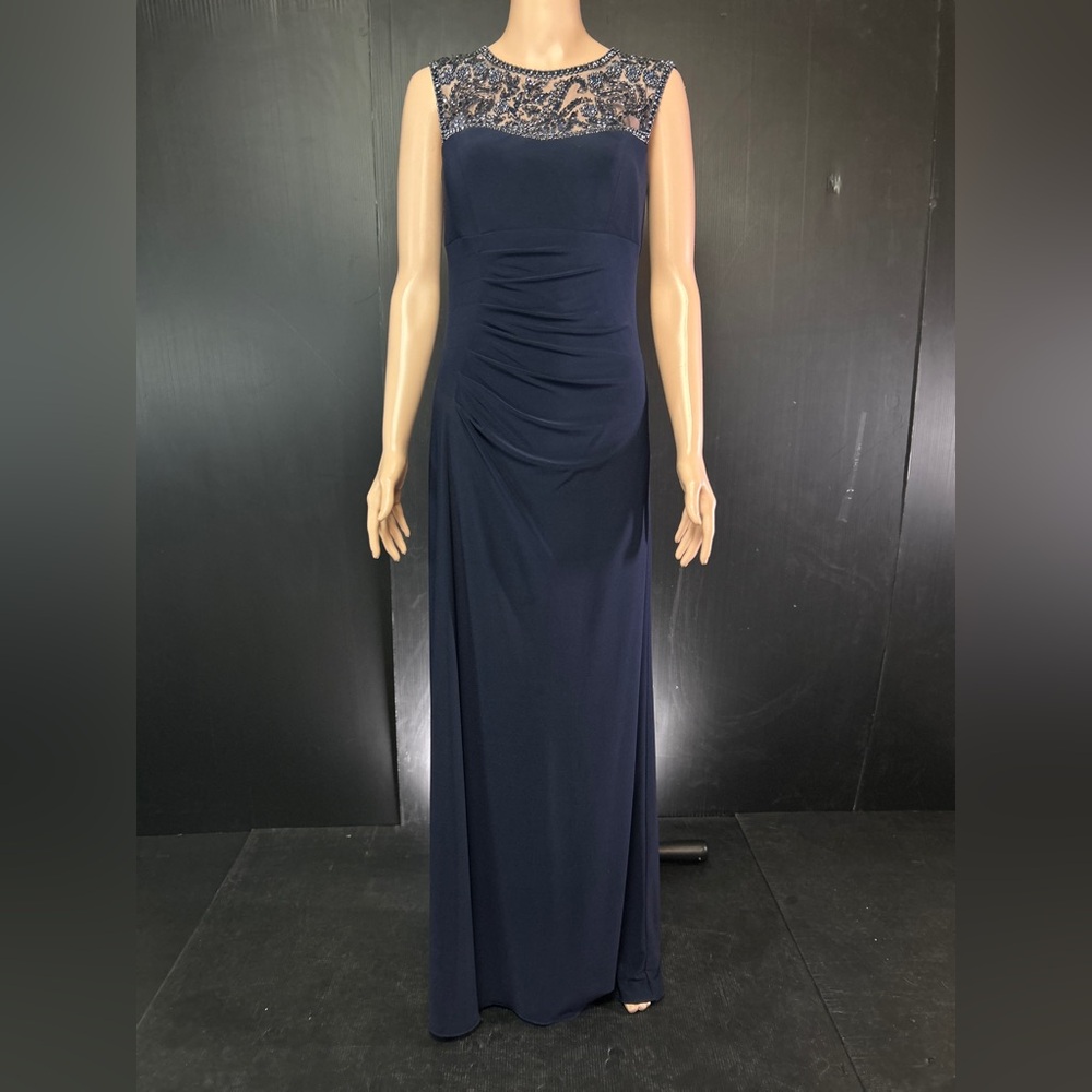 Xscape Navy Blue Evening Gown size 6